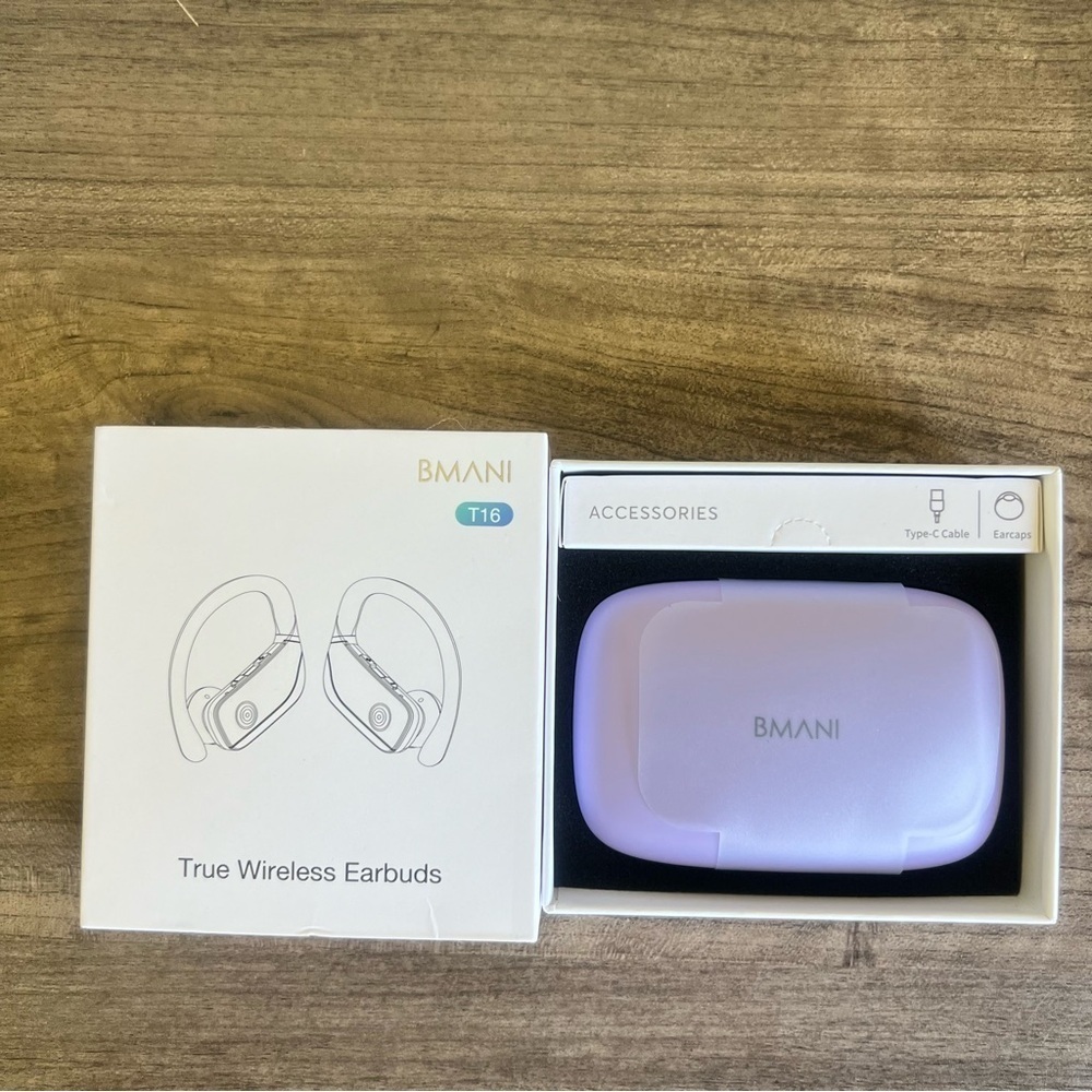 Sport True Wireless Over the Ear Earbuds Lavender Color by BMANI SKU#J24114